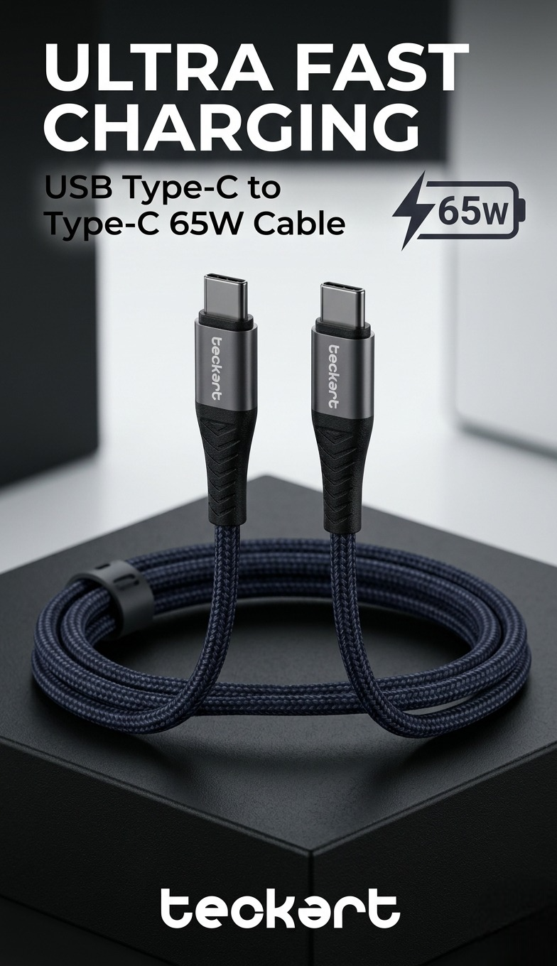 Teckart Type C to Type C Cable - TEC52 - Image 6