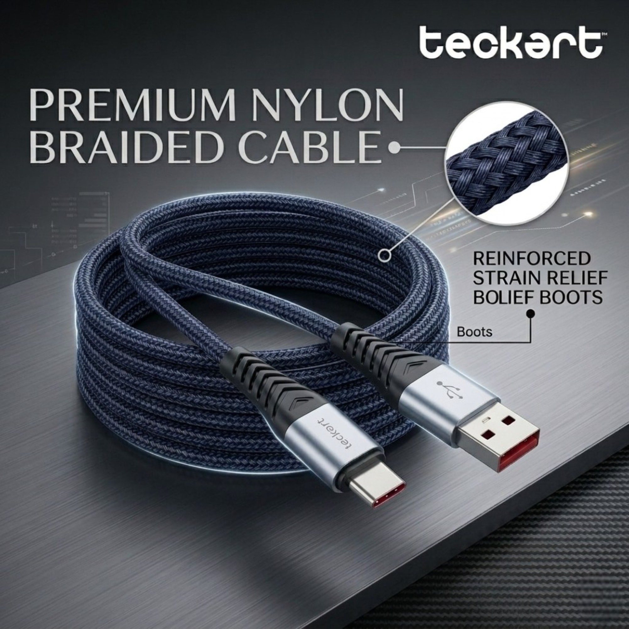 TEC56 USB Type A to USB C Cable - Image 4